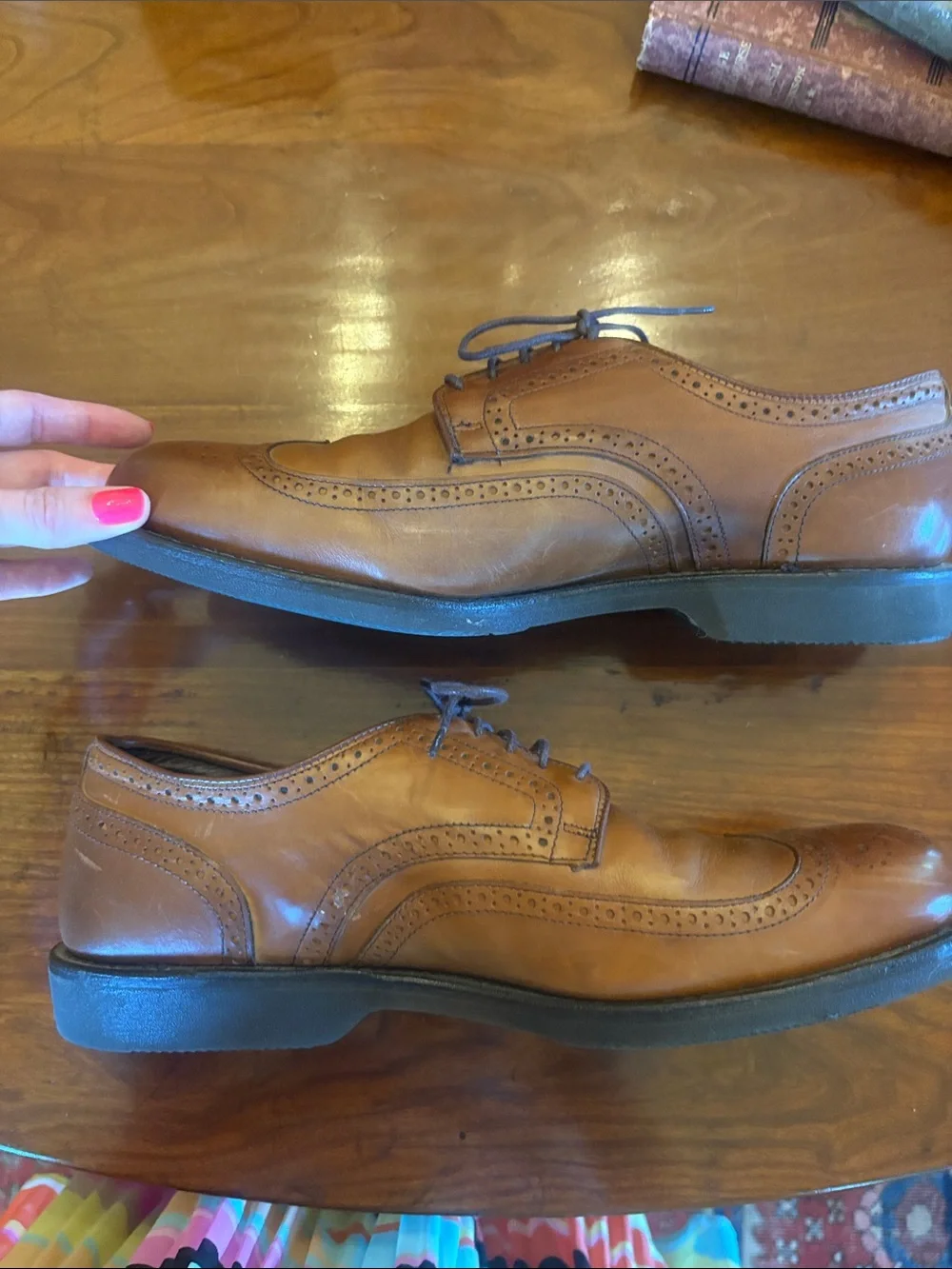 Allen Edmonds Road Warriors Wingtip Derby Shoes – Brown Leather – Men’s Size 12